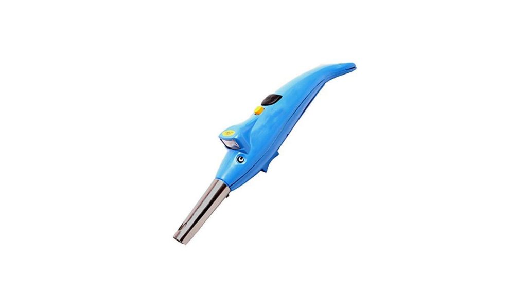 ISHIKA Plastic Kitchen Dolphin Shape Electric Gas Lighter , Blue 